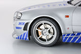 (Pre-Order) 1:12 Fast & Furious -- 2001 Nissan R34 Skyline GTR -- Kyosho KSR12007A