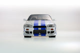 (Pre-Order) 1:12 Fast & Furious -- 2001 Nissan R34 Skyline GTR -- Kyosho KSR12007A