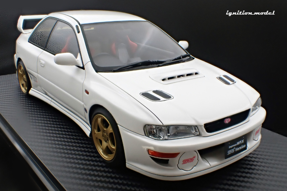 1:18 Subaru Impreza WRX Type R STI (GC8) -- White -- Ignition Model IG