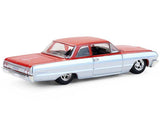 1:64 1964 Chevrolet Biscayne - Red/Silver -- Greenlight: California Lowriders
