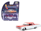 1:64 1964 Chevrolet Biscayne - Red/Silver -- Greenlight: California Lowriders