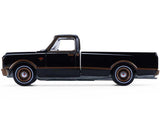 1:64 1972 Chevrolet C10 Pickup - Black -- Greenlight: California Lowriders