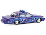 1:64 1992 Ford Crown Victoria - Blue -- Greenlight: California Lowriders