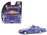 1:64 1992 Ford Crown Victoria - Blue -- Greenlight: California Lowriders