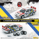 1:64 1995 Hong Kong Beijing Rally - #3 Mitsubishi Lancer EVO III -- BM Creations