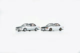 1:64 Toyota Corolla AE100 1996 -- White w/Carbon Fibre Bonnet -- BM Creations