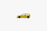 1:64 Honda Civic EG6 -- Yellow w/Carbon Bonnet -- BM Creations