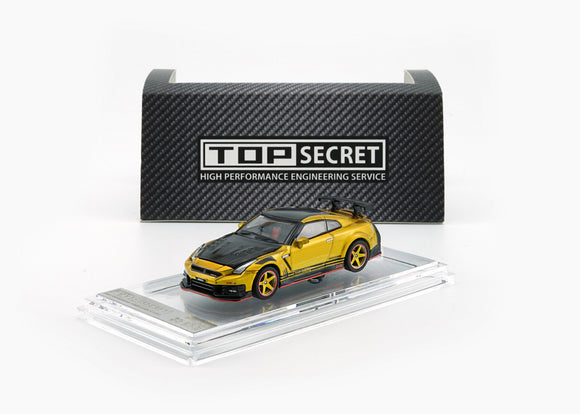 1:64 Nissan R35 GT-R TOP SECRET -- Gold - TAS 2026 -- BM Creations