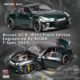 1:18 Nissan GTR (R35) T-Spec 2022 -- Midnight Purple -- Motorhelix M83516