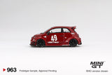 1:64 Fiat Abarth 595 LB-WORKS x Abas Works -- Red -- Mini GT MGT00963