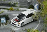 (Pre-Order) 1:64 Mitsubishi Lancer Evolution V GSR -- Scotia White -- Motorhelix