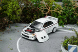 (Pre-Order) 1:64 Mitsubishi Lancer Evolution VI GSR T.M.E. -- Scotia White -- Motorhelix
