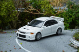 (Pre-Order) 1:64 Mitsubishi Lancer Evolution VI GSR -- Scotia White -- Motorhelix