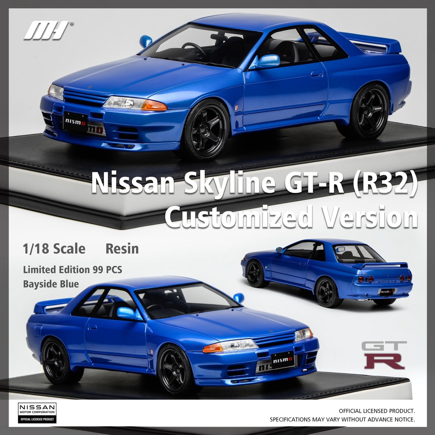 京商 ニッサン スカイラインGT-R 1/18 R32 NISSAN Amazon | samurai 1/18 日産 スカイライン GT-R (R32 ニスモ グランド