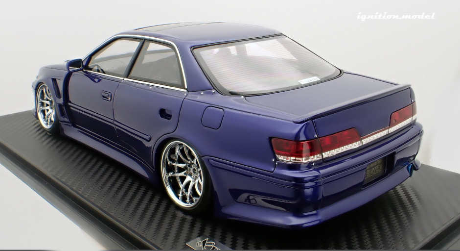 1:18 Toyota JZX100 MARK-II VERTEX -- Blue Metallic -- Ignition Model I 1:18 Toyota JZX100 MARK-II VERTEX -- Blue Metallic -- Ignition Model I