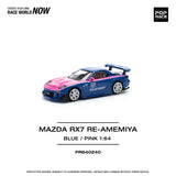 (Pre-Order) 1:64 Mazda RX-7 (FD3S) RE-AMEMIYA Widebody -- Blue/Pink -- Pop Race