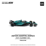 1:64 2023 Fernando Alonso -- #14 Aston Martin AMR23 -- Pop Race F1