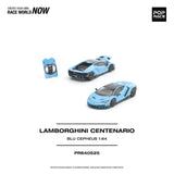 (Pre-Order) 1:64 Lamborghini Centenario -- Blu Cepheus (Blue) -- Pop Race