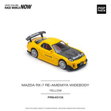 1:64 Mazda RX-7 (FD3S) RE-AMEMIYA Widebody -- Yellow -- Pop Race