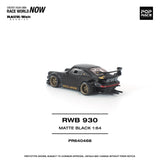 (Pre-Order) 1:64 RWB 930 (Porsche 911) -- "Stella Artois" Matte Black -- Pop Race