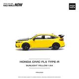 1:64 Honda Civic (FL5) Type R -- Yellow -- Pop Race
