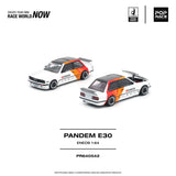 (Pre-Order) 1:64 BMW E30 PANDEM -- ENEOS White -- Pop Race