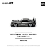 1:64 Mazda RX-7 (FD3S) RE-AMEMIYA Widebody -- Gun Metal Grey -- Pop Race