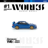 (Pre-Order) 1:64 Subaru Impreza 22B STi -- Blue -- Works Model