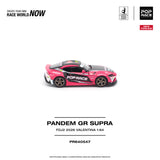 (Pre-Order) 1:64 Toyota Supra (A90) PANDEM -- Formula Drift - Valentina Piaz -- Pop Race
