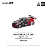 (Pre-Order) 1:64 Toyota GR86 PANDEM -- ADVAN -- Pop Race