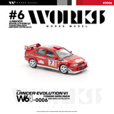 (Pre-Order) 1:64 2001 Catalunya Rally -- Tommi Makinen -- #7 Mitsubishi Lancer Evo VI -- Works Model