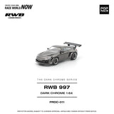 (Pre-Order) 1:64 RWB 997 -- Dark Chrome Series -- Pop Race Porsche 911