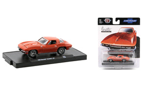 1:64 1966 Chevrolet Corvette 427 -- Orange -- M2 Machines Auto Drivers 93