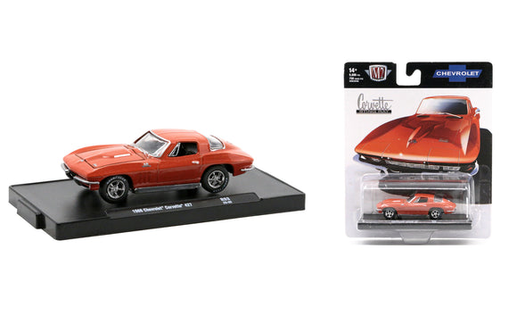 1:64 1966 Chevrolet Corvette 427 -- Orange -- M2 Machines Auto Drivers 93