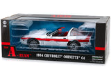 1:18 1984 Chevrolet Corvette C4 - White -- The A-Team -- Greenlight