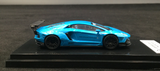 1:64 Lamborghini Aventador Liberty Walk -- Pearl Blue -- JEC Models