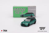 1:64 BMW M3 Competition Touring - Isle of Man Green Metallic -- Mini GT MGT00764