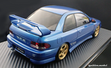 (Pre-Order) 1:18 Subaru Impreza WRX Type R STI Version V (GC8) -- Blue Metallic -- Ignition Model IG3540