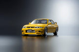 (Pre-Order) 1:18 Nissan Skyline R33 GT-R Autech Ver. Tuned by NISMO -- Yellow -- Kyosho: Samurai