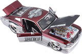 1:24 1967 Ford Mustang GT -- Harley-Davidson Grey/Maroon -- Maisto