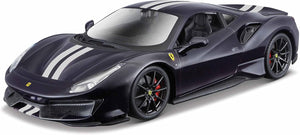 1:24 Ferrari 488 Pista -- Dark Blue -- Bburago Race & Play