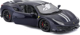 1:24 Ferrari 488 Pista -- Dark Blue -- Bburago Race & Play