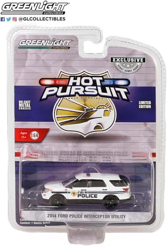 1:64 2014 Ford Police Interceptor Utility -- Police Car -- Greenlight: Hot Pursuit