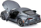 1:24 Toyota GR Supra (A90) 2022 -- Grey -- Maisto