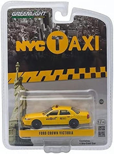 1:64 2011 Ford Crown Victoria -- Yellow NYC Taxi Cab -- Greenlight