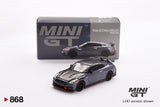 1:64 Nissan GT-R Nismo 2024 NISMO -- Stealth Grey -- Mini GT MGT00868