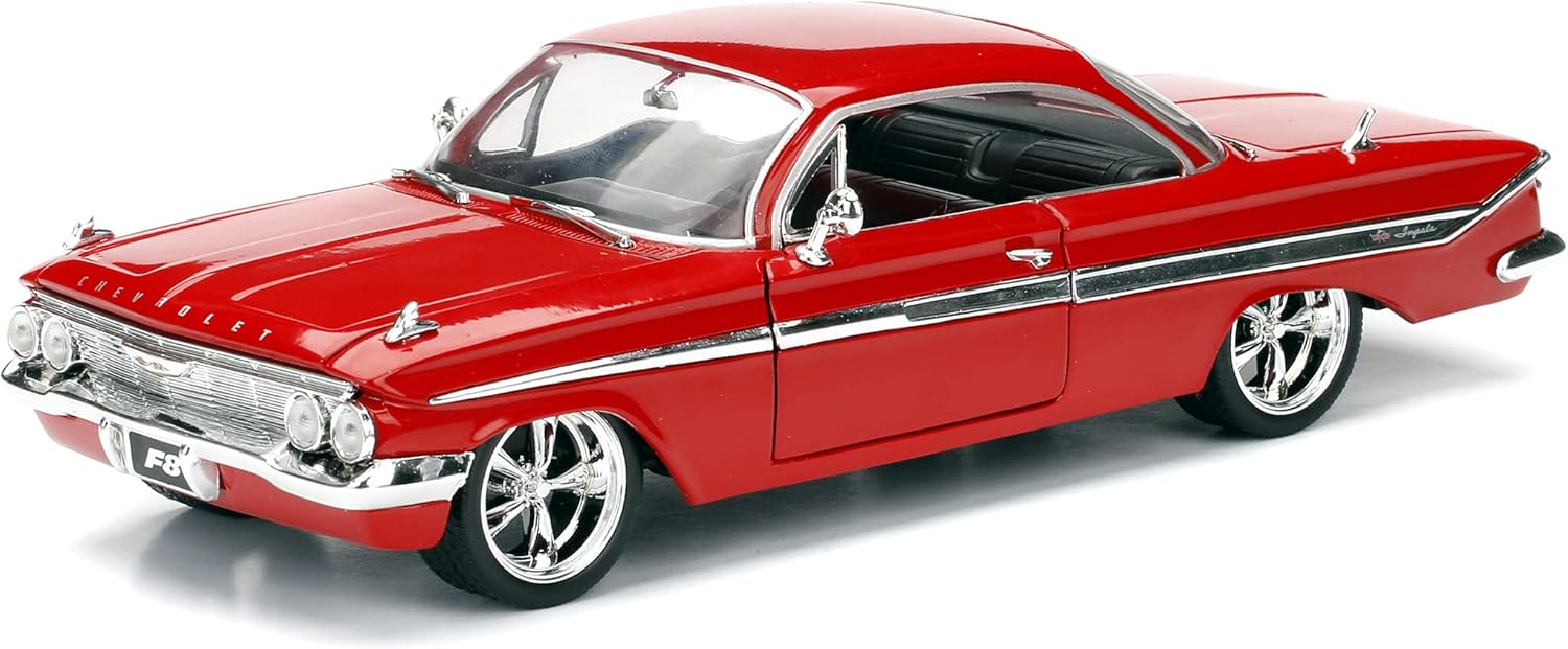 1:24 Dom's Chevy Impala -- Red -- Fast & Furious Chevrolet JADA