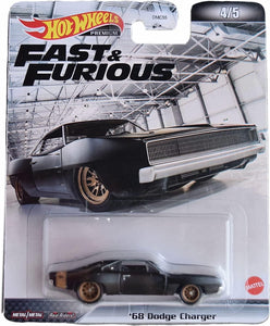 1:64 Hot Wheels -- Fast & Furious -- Dom's 1968 Dodge Charger DMC55