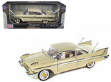 1:18 1958 Plymouth Fury -- Beige -- MotorMax: Timeless Classics