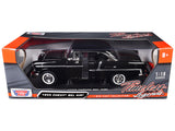 1:18 1955 Chevrolet Bel Air Hard Top -- Black -- Motormax